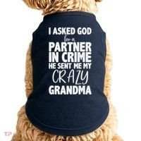 Crazy Grandma Partner In Crime Doggie Tank thumb 0