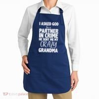 Crazy Grandma Partner In Crime Apron thumb 2