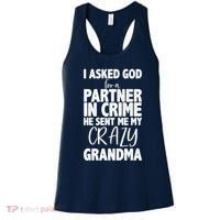 Crazy Grandma Partner In Crime Women's Tank Top thumb 0
