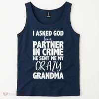 Crazy Grandma Partner In Crime Tank Top thumb 2