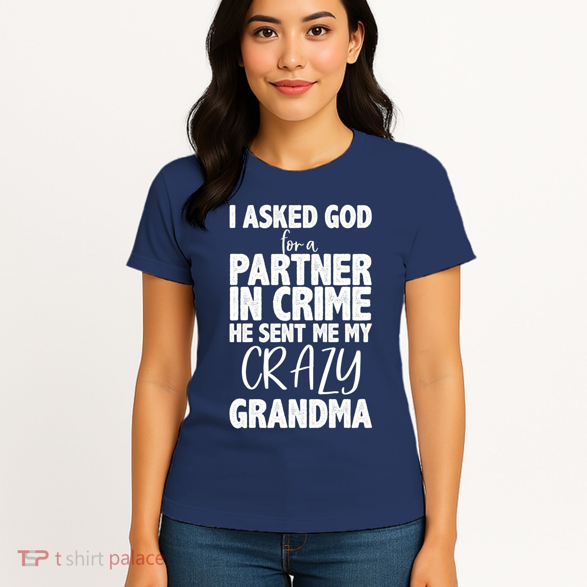Crazy Grandma Partner In Crime Women's T-Shirt