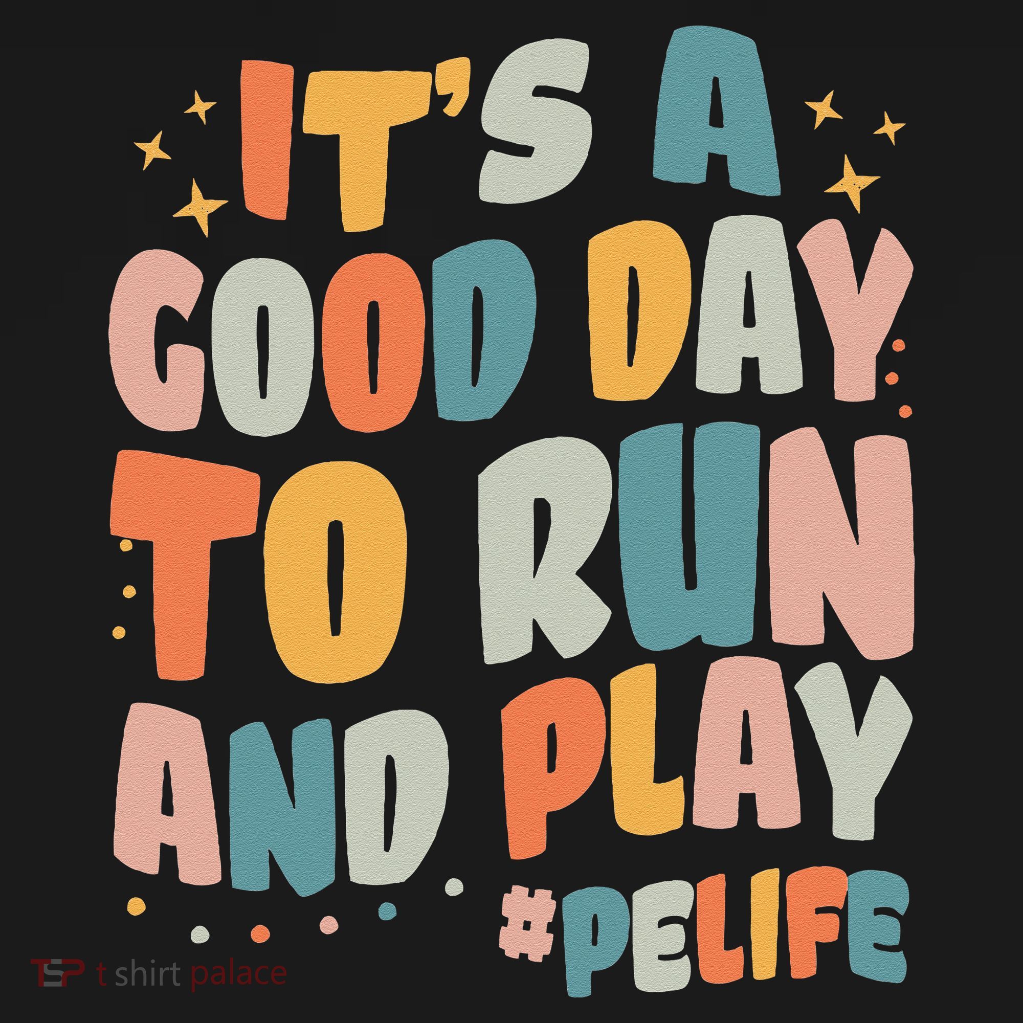 Its A Good Day To Run And Play Retro Groovy PE Life Baby Bodysuit