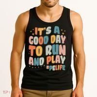 Its A Good Day To Run And Play Retro Groovy PE Life Tank Top thumb 3