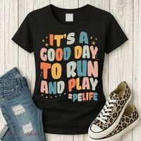 Its A Good Day To Run And Play Retro Groovy PE Life Women's T-Shirt thumb 3