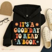 It’s a Good Day to Read a Book Lovers Library Reading  Hoodie thumb 4