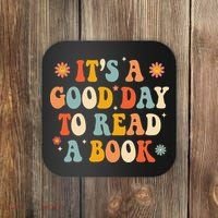 It’s a Good Day to Read a Book Lovers Library Reading  Coaster thumb 0