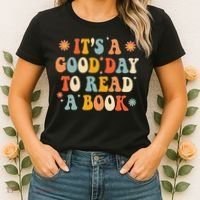 It’s a Good Day to Read a Book Lovers Library Reading  Women's T-Shirt thumb 2