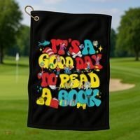 Its A Good Day To Read Book Across America Golf Towel thumb 1