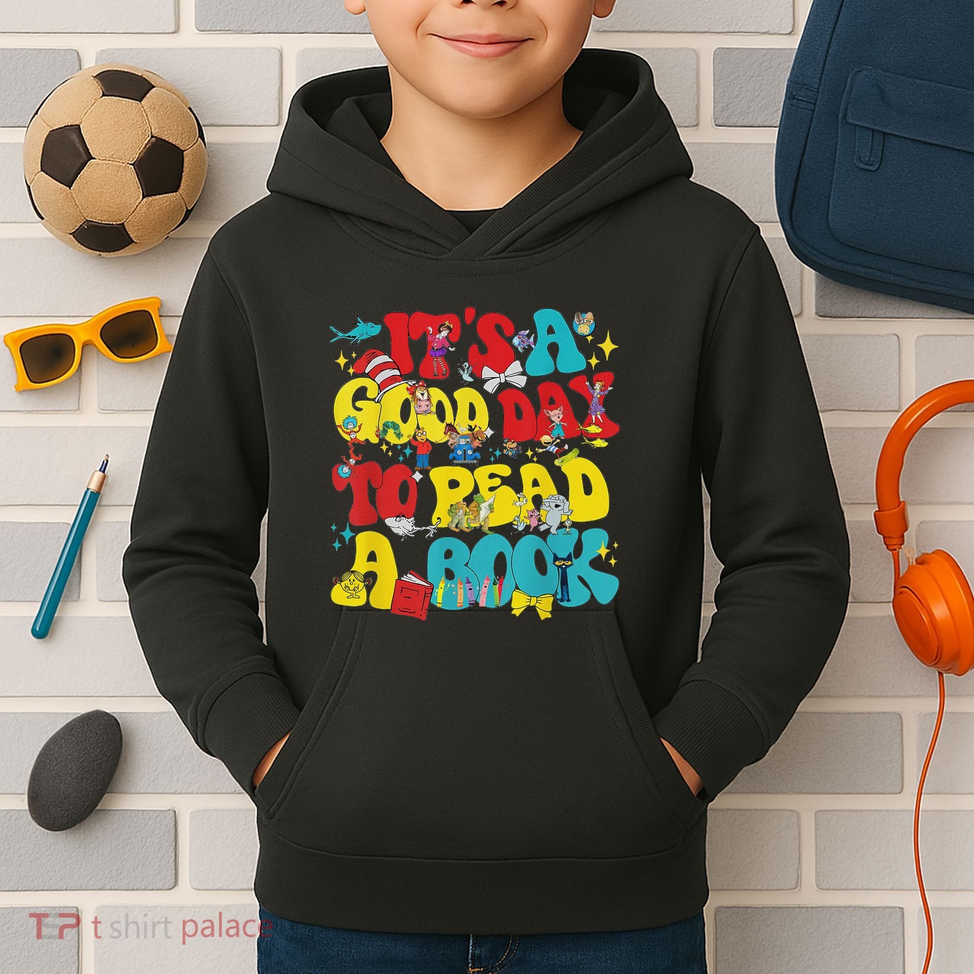 Its A Good Day To Read Book Across America Kids Hoodie