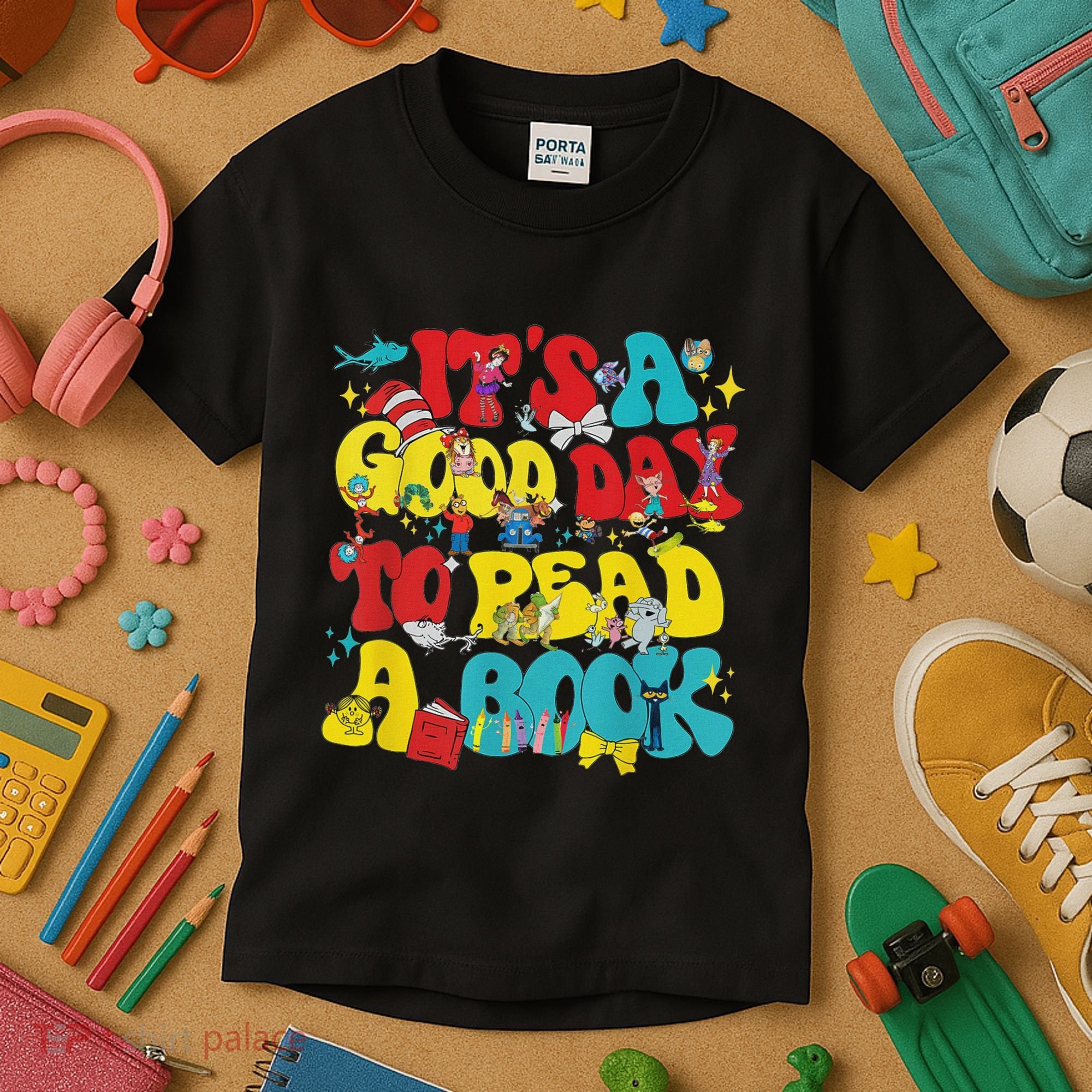 Its A Good Day To Read Book Across America Kids T-Shirt
