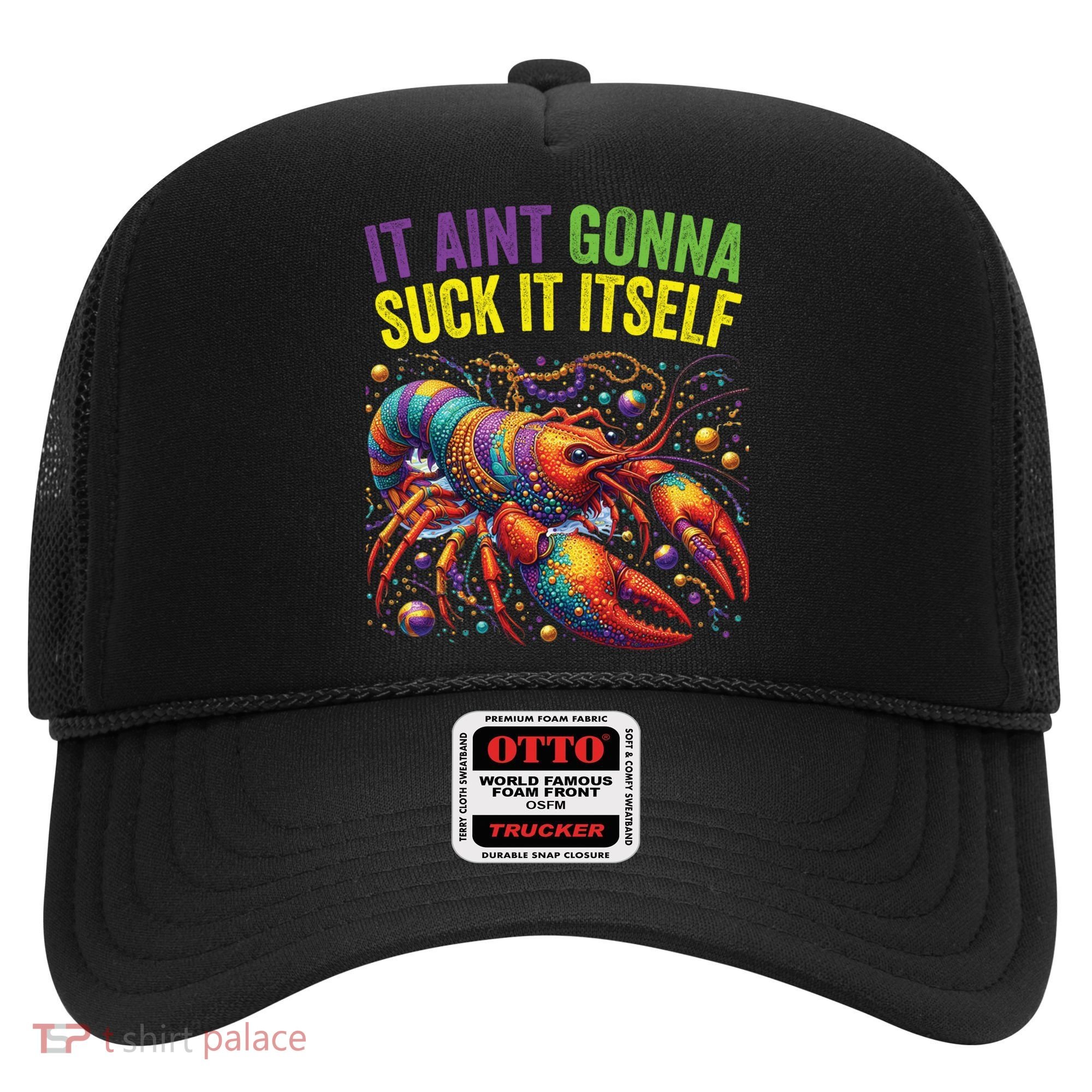 It Aint Gonna Suck Itself Crawfish Funny Mardi Gras Cool Gift Hat