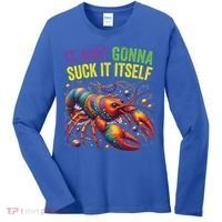 It Aint Gonna Suck Itself Crawfish Funny Mardi Gras Cool Gift Women's Long Sleeve Shirt thumb 0