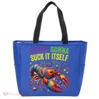 It Aint Gonna Suck Itself Crawfish Funny Mardi Gras Cool Gift Tote Bag thumb 0