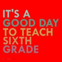 Its A Good Day To Teach Sixth Grade 6Th Grade Teacher Gift Santa Hat thumb 1
