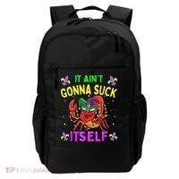 It Aint Gonna Suck Itself Crawfish Funny Mardi Gras Backpack thumb 0