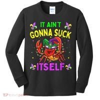 It Aint Gonna Suck Itself Crawfish Funny Mardi Gras Kids Long Sleeve Shirt thumb 0
