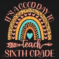 Its A Good Day To Teach Sixth Grade 6Th Grade Teacher Funny Gift Women's Hoodie thumb 2