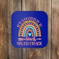Its A Good Day To Teach Sixth Grade 6Th Grade Teacher Funny Gift Coaster thumb 0