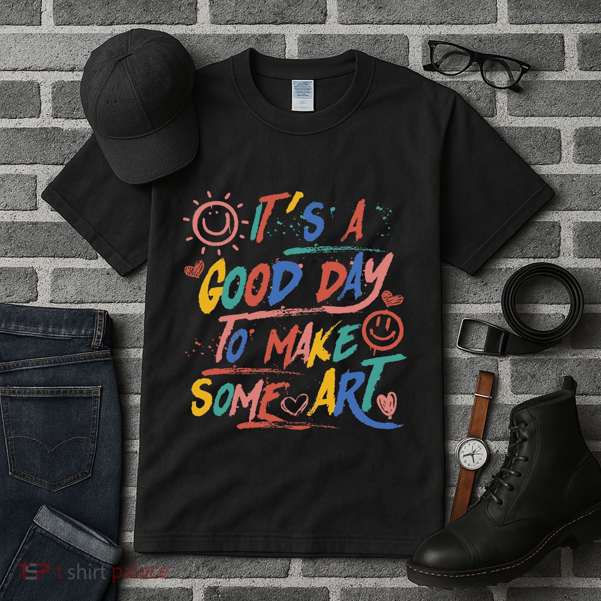 ItS A Good Day To Make Some Art Artist Teacher Tall T-Shirt