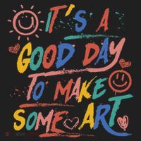 ItS A Good Day To Make Some Art Artist Teacher Hat thumb 2