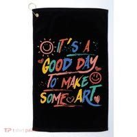 ItS A Good Day To Make Some Art Artist Teacher Golf Towel thumb 0
