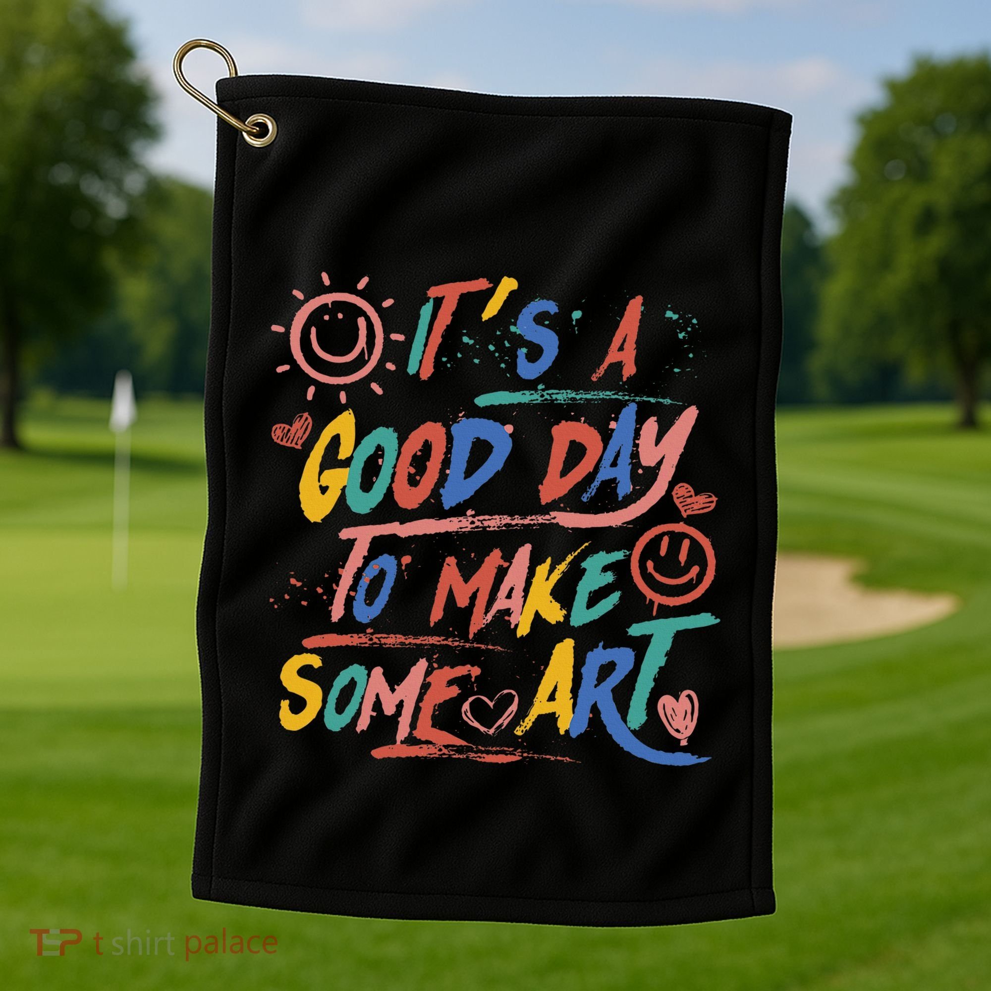ItS A Good Day To Make Some Art Artist Teacher Golf Towel