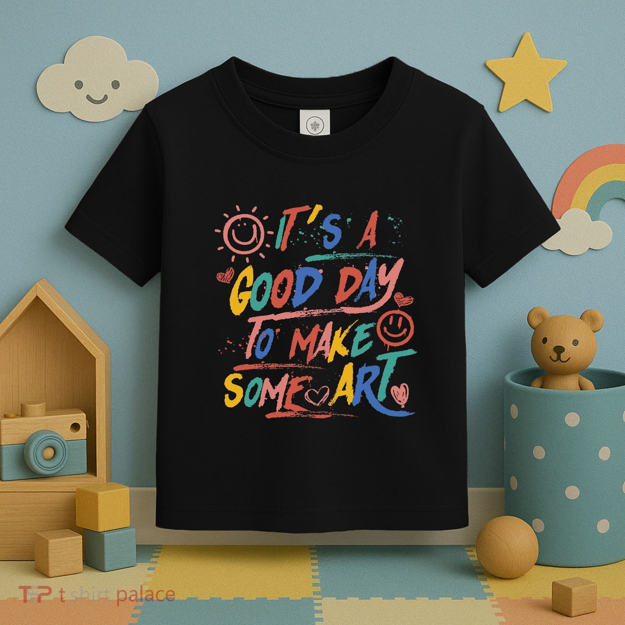 ItS A Good Day To Make Some Art Artist Teacher Toddler T-Shirt