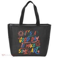ItS A Good Day To Make Some Art Artist Teacher Tote Bag thumb 0