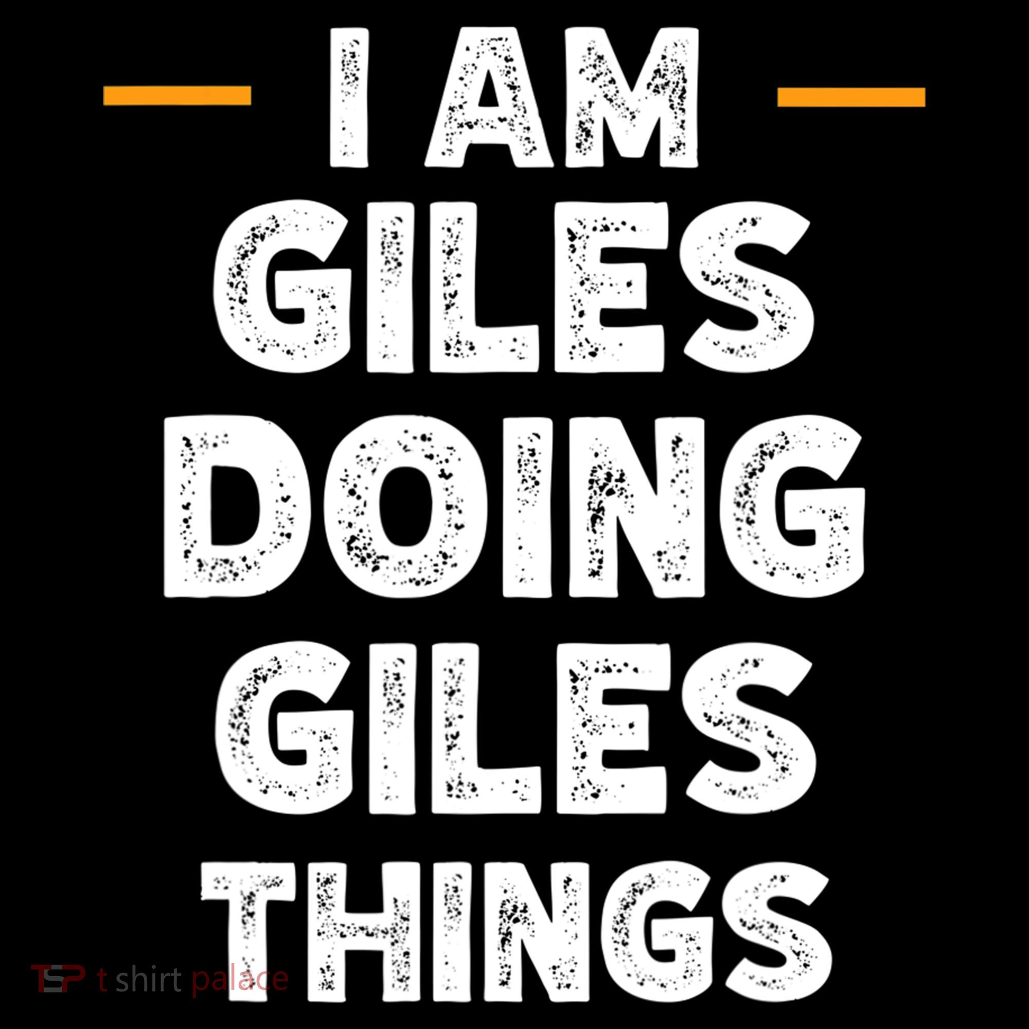 I Am Giles Doing Giles Things Custom Funny Name Coaster