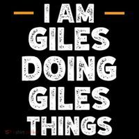 I Am Giles Doing Giles Things Custom Funny Name Baby Bodysuit thumb 2