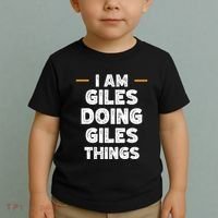 I Am Giles Doing Giles Things Custom Funny Name Toddler T-Shirt thumb 2