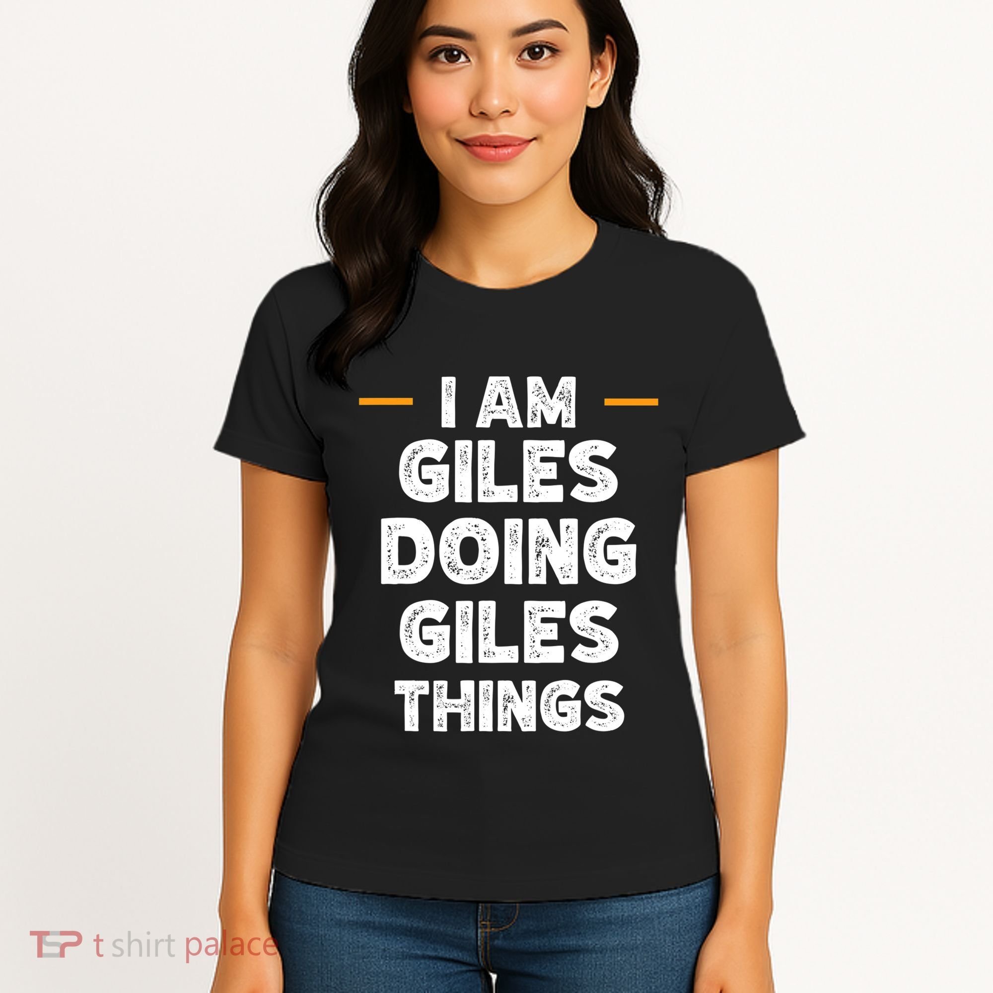 I Am Giles Doing Giles Things Custom Funny Name Women's T-Shirt