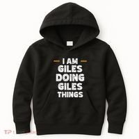 I Am Giles Doing Giles Things Custom Funny Name Kids Hoodie thumb 0