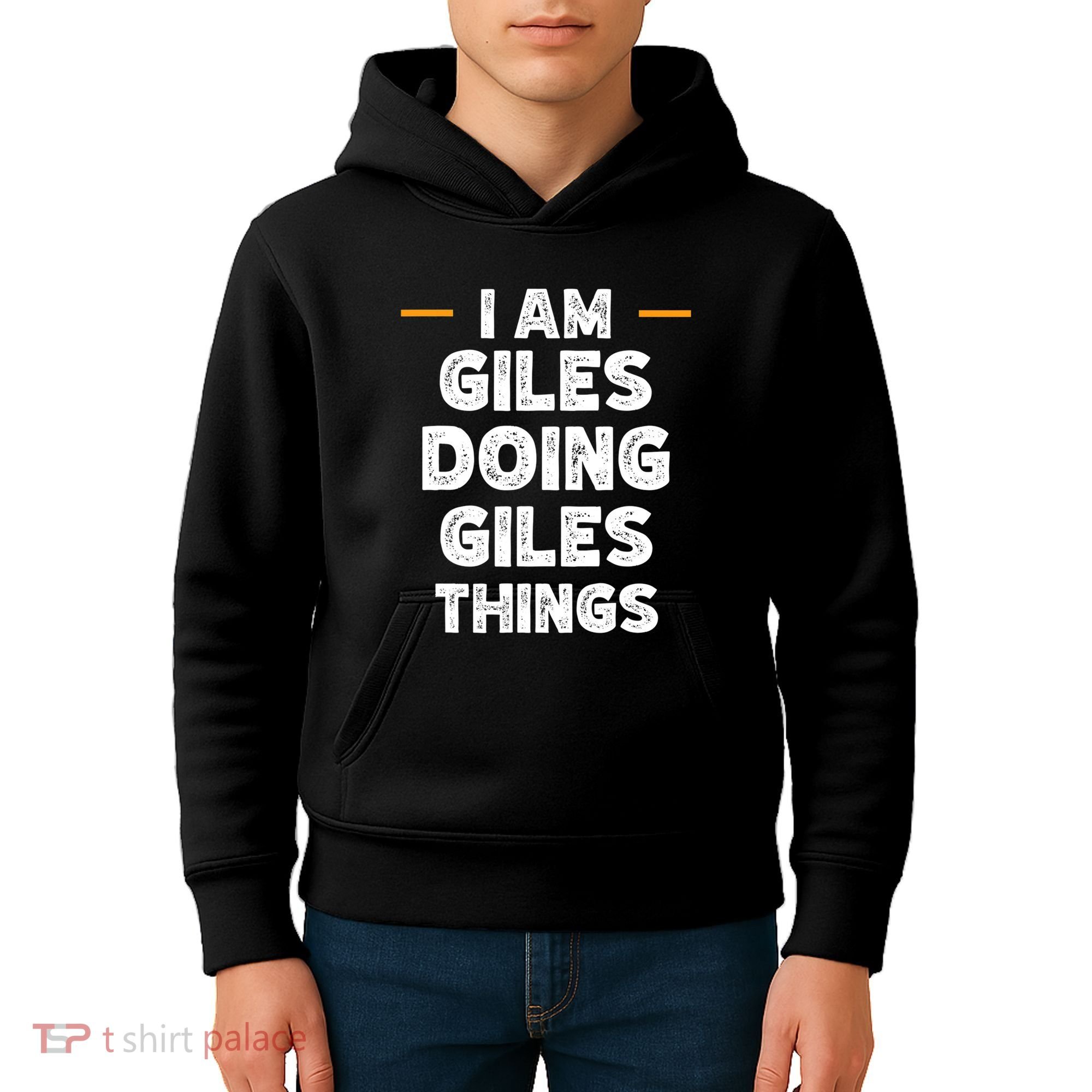 I Am Giles Doing Giles Things Custom Funny Name Kids Hoodie