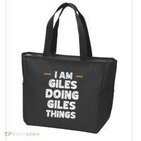 I Am Giles Doing Giles Things Custom Funny Name Tote Bag thumb 3