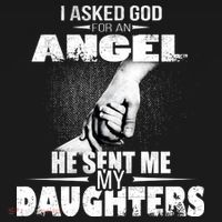 I Asked God For An Angel He Sent Me My Daughters Baby Bodysuit thumb 2