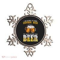 I Am Going To Need Another Beer To Wash Down This Beer Funny Ornament thumb 0