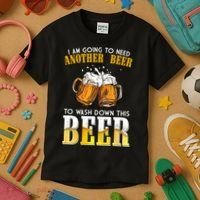 I Am Going To Need Another Beer To Wash Down This Beer Funny Kids T-Shirt thumb 3