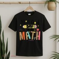 Its A Good Day To Do Math Leopard Pencil Teacher T-Shirt thumb 2