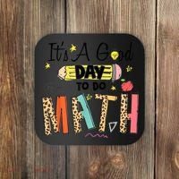 Its A Good Day To Do Math Leopard Pencil Teacher Coaster thumb 0