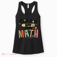 Its A Good Day To Do Math Leopard Pencil Teacher Women's Tank Top thumb 0