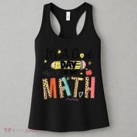 Its A Good Day To Do Math Leopard Pencil Teacher Women's Tank Top thumb 3