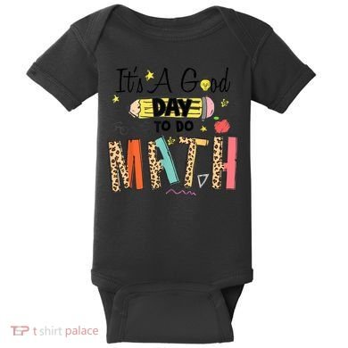 Its A Good Day To Do Math Leopard Pencil Teacher Baby Bodysuit
