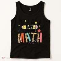 Its A Good Day To Do Math Leopard Pencil Teacher Tank Top thumb 2