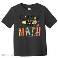 Its A Good Day To Do Math Leopard Pencil Teacher Toddler T-Shirt thumb 0