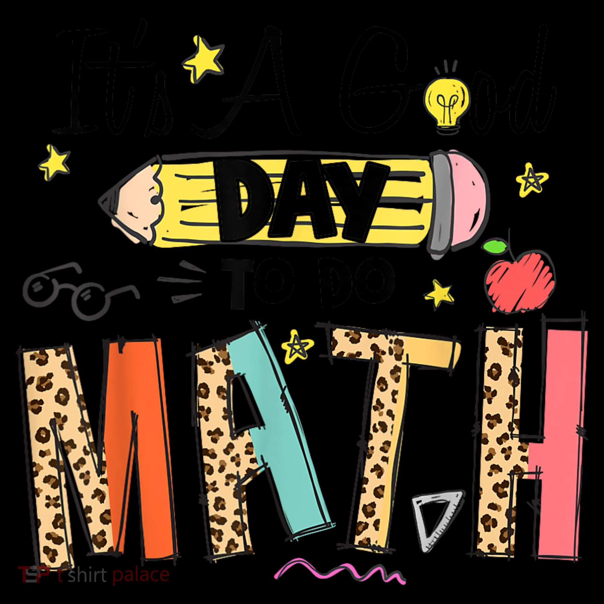 Its A Good Day To Do Math Leopard Pencil Teacher Visor