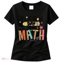 Its A Good Day To Do Math Leopard Pencil Teacher Women's T-Shirt thumb 0