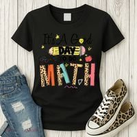 Its A Good Day To Do Math Leopard Pencil Teacher Women's T-Shirt thumb 3