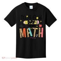 Its A Good Day To Do Math Leopard Pencil Teacher Kids T-Shirt thumb 0