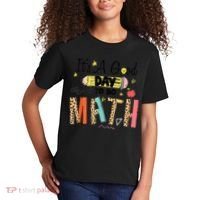 Its A Good Day To Do Math Leopard Pencil Teacher Kids T-Shirt thumb 2